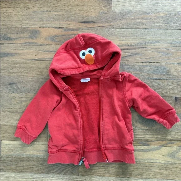 Hanna Andersson Red Kids Hoodie with Elmo - Picture 1 of 1